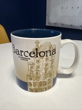 Starbucks Barcelona Spain Global Icon Series 16 oz Mug Casa Batllo Discontinued picture