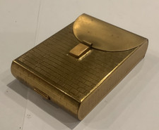 Mascot.. A.S.B. Gold Metal Ladies Compact/Cigarette Case….. Vintage. picture