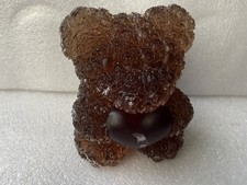 Resin Teddy Bear 4 inches Tall, In  brown Resin Color. The bear Is Unpainted. picture