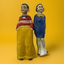 Vtg 1930's Lillums & Harold Teen Japan Bisque Figurine Comics GERMANY 4in Tall picture