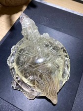 2.65LB Natural Citrine Quartz Carved Dragon Turtle Crystal Reiki Healing Decor picture