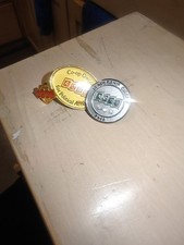 Vintage ACRE Willie Wirehand Silver Figurine Lot (4) & 3 Leadership Pins Set picture