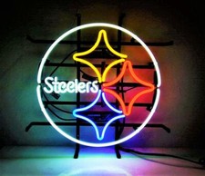 New Pittsburgh Steelers Neon Light Sign Bar Beer Pub Wall Decor Artwork17