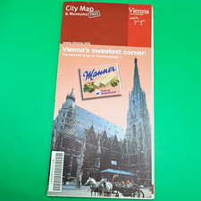 Vienna City Map & Museums Folded Map/Guide Europe Travel Map 2000 picture