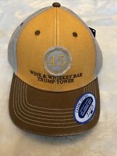 Trump Tower 45th President Yellow Hat Wine Whiskey Bar Not Available Public RARE picture