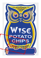 WISE POTATO CHIPS OWL Classic Retro Advertising Art 8x12 Aluminum Metal Sign picture
