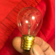 LAVA LAMP BULB SMALL BRASS BASE 25 Watt 25w 120V A17 Base SMALL BASE picture