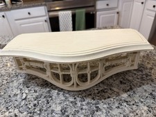 Faux Bamboo Shelf Home Interior Homco Off White Vintage 1980’s picture