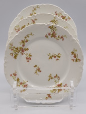 Haviland Limoges Schleiger 29 Dessert Salad Plate Floral Spray Pattern Set of 3 picture