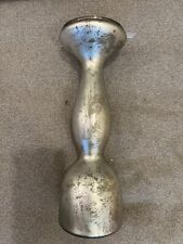 Crate and Barrel Mercury Glass Pillar Candle Holder 14” candleholder tall silver picture