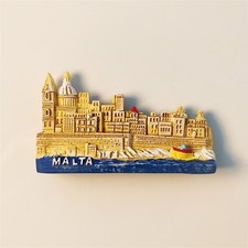 Mediterranean Malta City Architectural Scenery Tourist 3D Resin Fridge Magnet picture