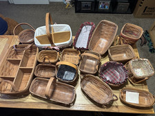 Lot Of 17 Vintage Longaberger Baskets - Assorted sizes picture