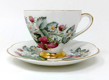 Vintage 1950s-1970s Taylor & Kent England Elizabethan Floral Teacup with Saucer picture
