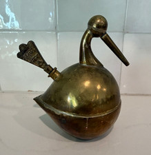 Rare Vintage Indian Brass Bird Jeweler’s Blowtorch / Soldering Tool picture