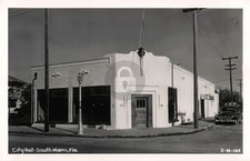 South Miami City Hall Florida FL Cline RPPC Photo Postcard COPY picture