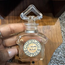 Vintage Guerlain L’Heure Bleue Paris Mini Perfume Bottle Glass Stopper picture