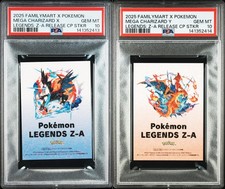 PSA 10 MEGA CHARIZARD X/MEGA CHARIZARD Y SEQUENTIAL SET STICKER POKEMON JAPANESE picture