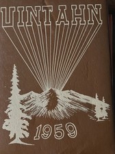 1959 Uintah High School Uintahn Yearbook Vernal Utah Jerry Smith Signed Vintage picture