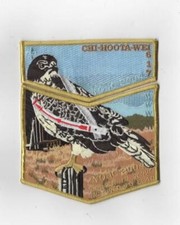 OA Chi-Hoota-Wei Lodge 617 2004 NOAC Flap Set GOLD Bdr. Buckskin Council [KY-149 picture