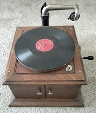 Vintage 1918 Victor Victrola Talking Machine Tabletop Phonograph VV-IVA 427553 picture