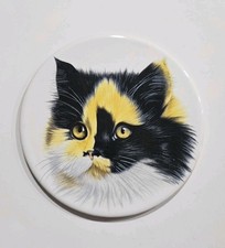Vintage Hyalyn 507 Calico Cat Trivet/Wall Hanging Decor Ceramic 6