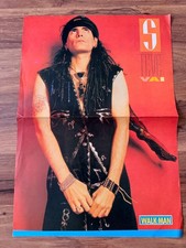 Steve Vai Vintage Original Walkman Turkish Magazine Poster Rare Guitar Legend picture