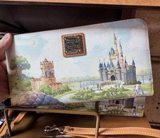 2026 Walt Disney World 55th Anniversary Dooney & Bourke Castle Wristlet Wallet picture