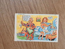 Honeymoon Comic Postcard Linen 1940 Just Married Humor Ray Walters Unposted picture