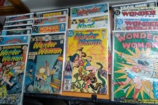 Dc Comics Wonder Woman Comic Book Lot Of 17 Keys 70s 80s 90s picture