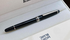 Luxury Black M.B Rollerball Pen Silver Trim Elegant Executive Writing Gift NIB picture