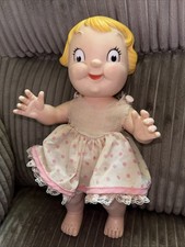 Vintage Rubber Campbell’s Soup 1960's Blonde Kid Doll Girl w Original Outfit picture