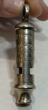 Antique J Hudson Metropolitan Police Whistle 65161 Birmingham Interwar picture