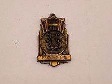 Rare Antique Dieges & Clust New York Lyre Music Medal Pere Attendo Pendant picture