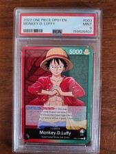 2022 Pre Errata One Piece Romance Dawn Monkey D. Luffy #OP01003 PSA 9 picture