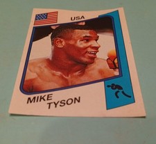 PANINI SUPERSPORT 1986 N° 153 MIKE TYSON ROOKIE RECOVERED REMOVED picture