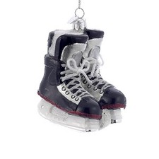Noble Gems Kurt Adler 4-1/4-Inch Glass Ice Hockey Skates Ornament picture