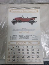 Waupaca Wi 1922/1978 Vintage Mancave Advertising Classic Car Wall Calendar picture