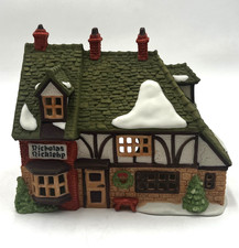 Department 56 Dickens Village Nicholas Nickleby Cottage 1988 Lighted Tested picture