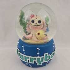 2011 Summit Furry Bones Octopus & Puffer Fish Ocean Glitter Snow Globe RARE picture