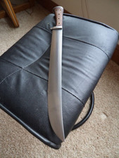 SUPERB HUNTEX 25 inches  HI-Carbon Steel with leather sheath picture