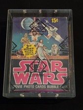 Best on eBay Absolutely STUNNING 1977 Star Wars Series 3 Wax Box BBCE Certified picture