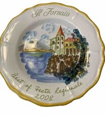 Il Fornaio Plate Lake Como Italy Ltd Ed Best Of Festa Regionale 2008 10.5