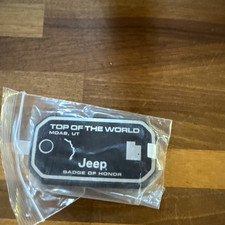 Jeep Top of the World Moab UT Badge of Honor Collectible Vehicle Badge picture