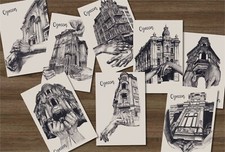 Ukraine . Unusual architecture of Odessa Set of 8 postcards picture