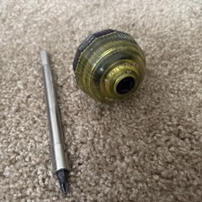 Vintage Creative Tools Inc. EASYDRIVER Ratchet Ball Tool Screwdriver USA yellow picture