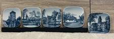 Kjeld Bonfils B&G Square Hanging (5) Plates 3”x3” Vintage Excellent picture