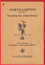 1940 Northampton MA Telephone Directory Phone Book New England 106+ Pages picture