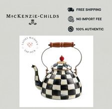 SALE Authentic MacKenzie-Childs Courtly Check 3-Quart Tea Kettle NO IMPORT FEE picture
