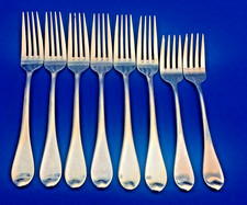 Towle Stainless Eclipse 6 Dinner Forks 2 Salad Forks Nice Condition picture