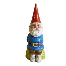 Unieboek, B.V. 1980 Painted Ceramic Gnome Figurine, Multicolor picture